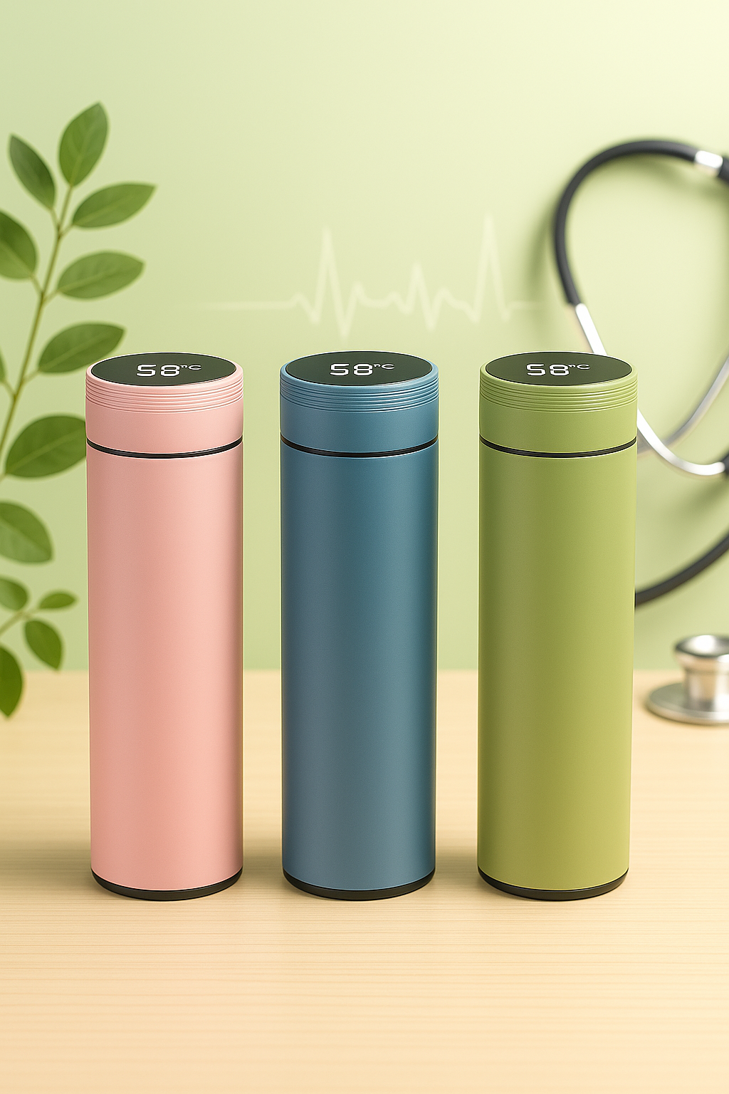 Inteligentny Termos z Wyświetlaczem Temperatury (480 ml)